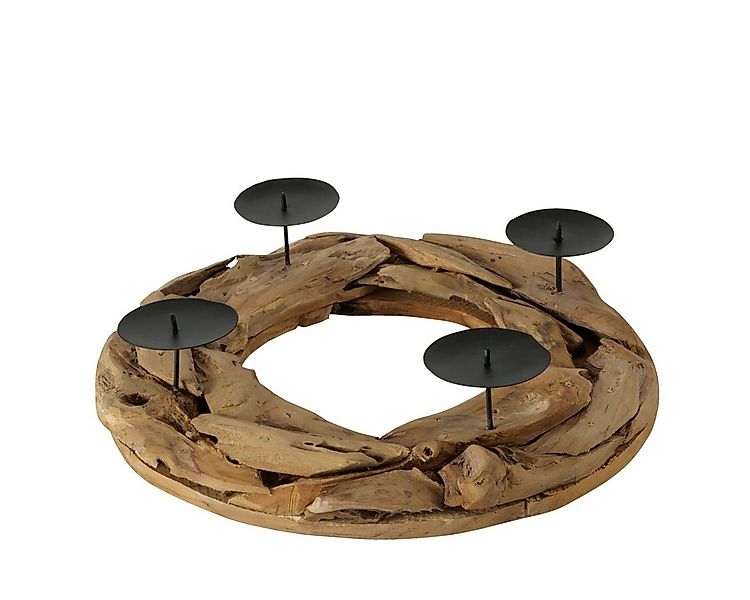 BOLTZE Kerzenständer Boltze Kerzenleuchter Palu (aus Holz, Kerzenst?nder, D günstig online kaufen