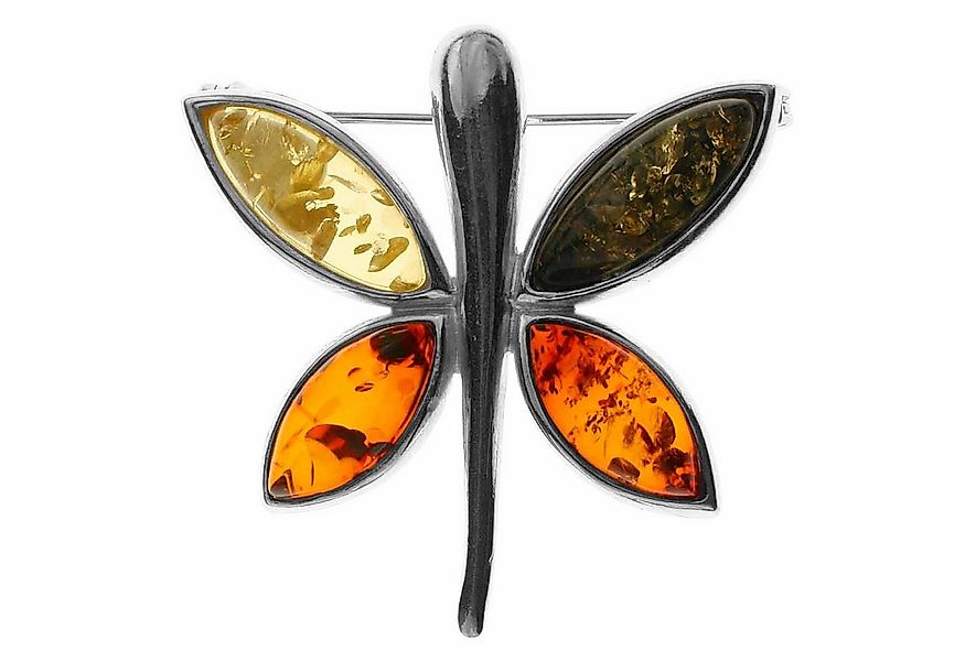 OSTSEE-SCHMUCK Brosche Ostsee-Schmuck Brosche Schmetterling Brosche Schmett günstig online kaufen