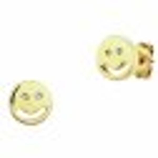 Ohrstecker 925/- Sterling Silber vergoldet Smile günstig online kaufen