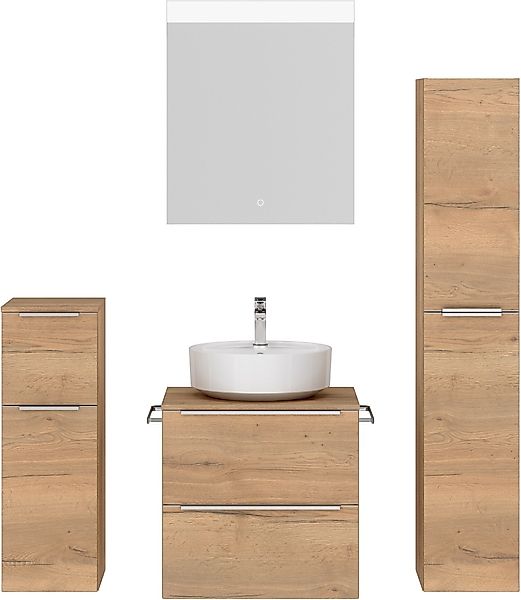 nobilia Badmöbel-Set "Alvene", (4 St., vormontiert, mit Soft-Close), inkl. günstig online kaufen