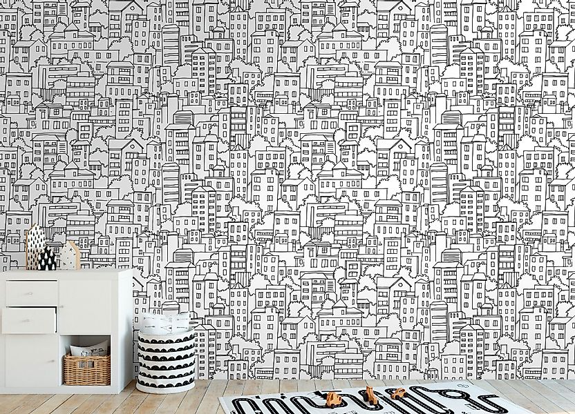living walls Vliestapete Fototapete Häuser günstig online kaufen