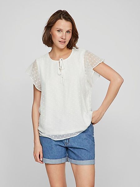 Vila Kurzarmshirt VIEDEE C/S V-NECK TOP günstig online kaufen