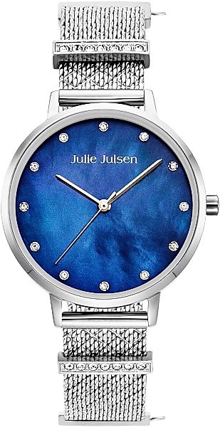 Julie Julsen Quarzuhr "CHARMING SILVER BLUE, JJW1231SME-34-2", Charminguhr, günstig online kaufen