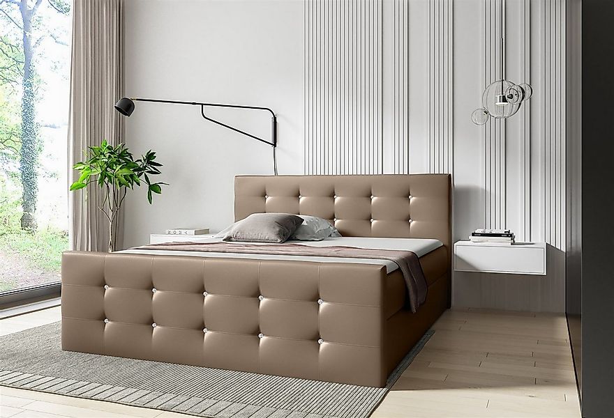 Fun Möbel Boxspringbett Boxspringbett Schlafzimmerbett LIAMOS in Überlänge günstig online kaufen