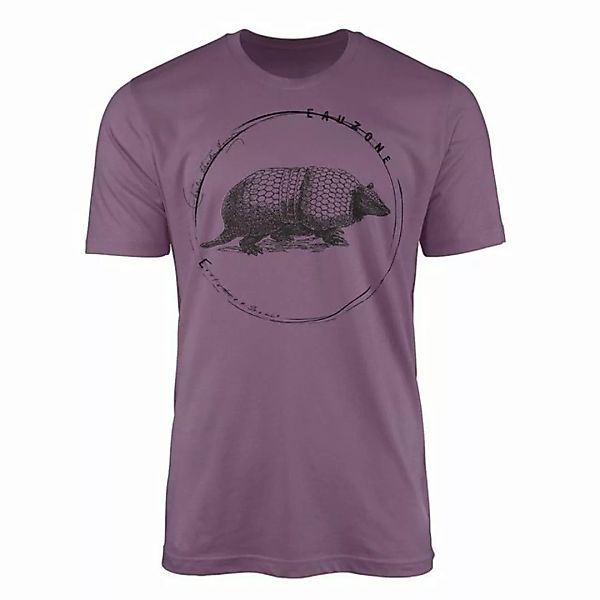 Sinus Art T-Shirt Evolution Herren T-Shirt Gürteltier günstig online kaufen