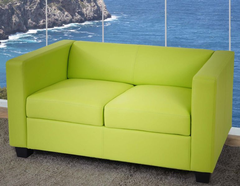 MCW 2er Sofa Lille Kunstleder Hellgrün günstig online kaufen