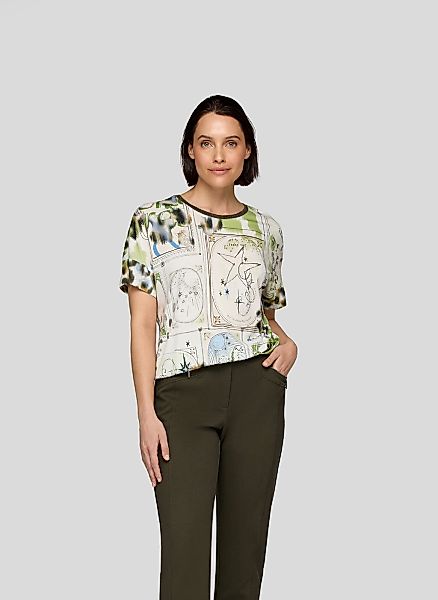 Rabe Kurzarmshirt, im Animal-Look günstig online kaufen