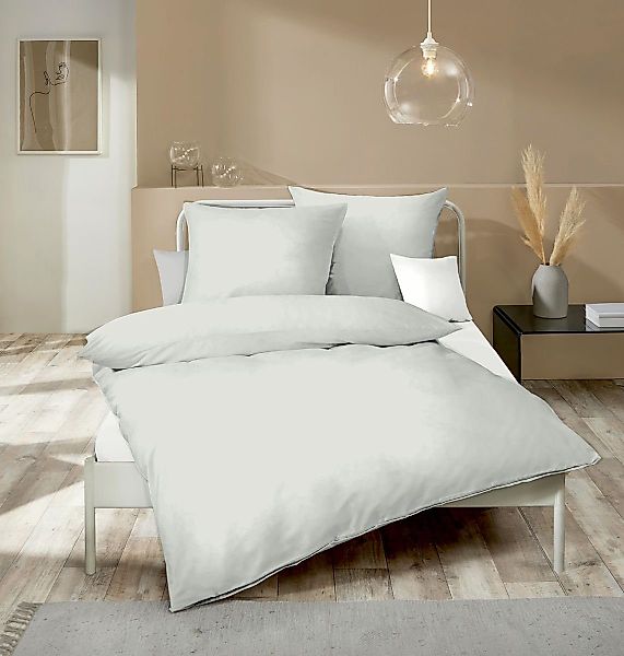 Kaeppel Bettwäsche Uni Einfarbig Silber Modern günstig online kaufen