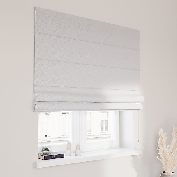 Dekoria Raffrollo Capri, grau-weiß, 100 x 170 cm günstig online kaufen