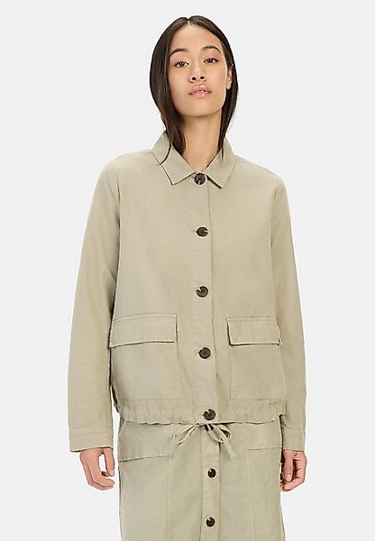 camel active Blusenblazer aus einem Leinenmix Langarm Button-Down günstig online kaufen