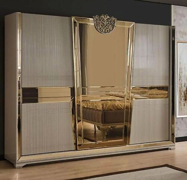 JVmoebel Kleiderschrank Schrank Kleiderschrank Schlafzimmer Schränke Gold G günstig online kaufen