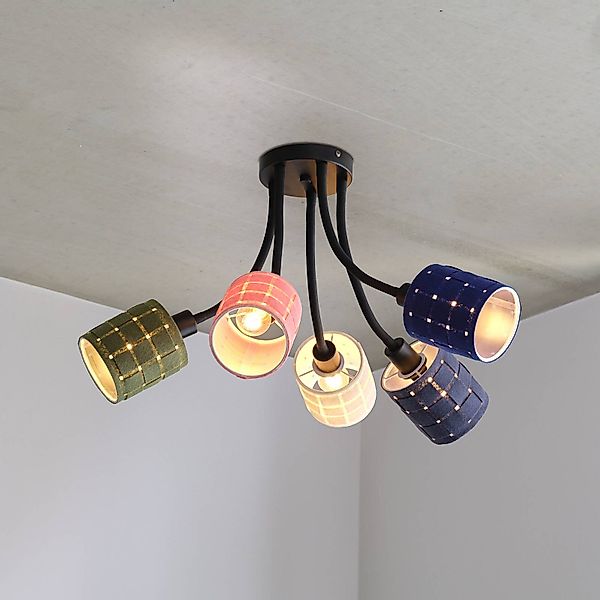 OSRAM Deckenlampe Decor Felt Weaving Cans, bunt, 5-fl., E14 günstig online kaufen