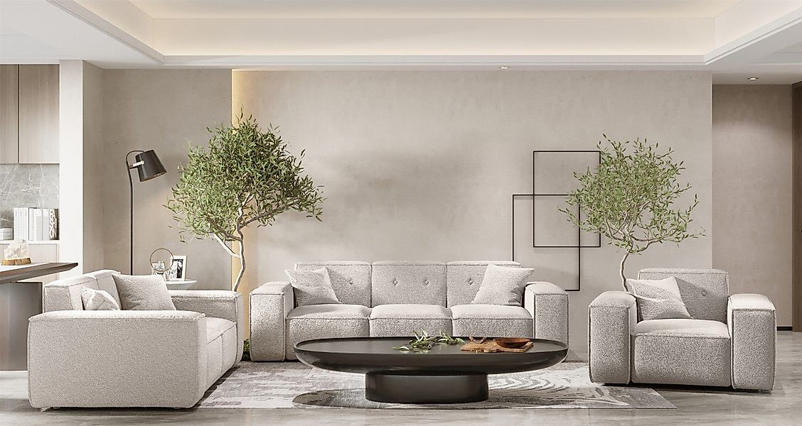Fun Möbel Polstergarnitur Sofaset Designersofa CESINA günstig online kaufen