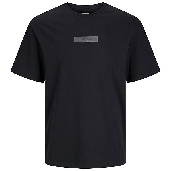 Jack&Jones T-Shirt mit Label-Print Farbe schwarz Größe: 5XL günstig online kaufen