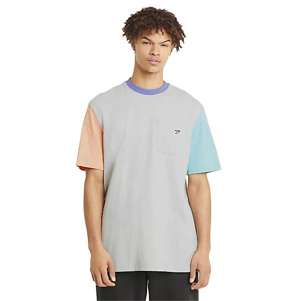 Puma Select Downtown Pocket Kurzärmeliges T-shirt L Gray Violet günstig online kaufen