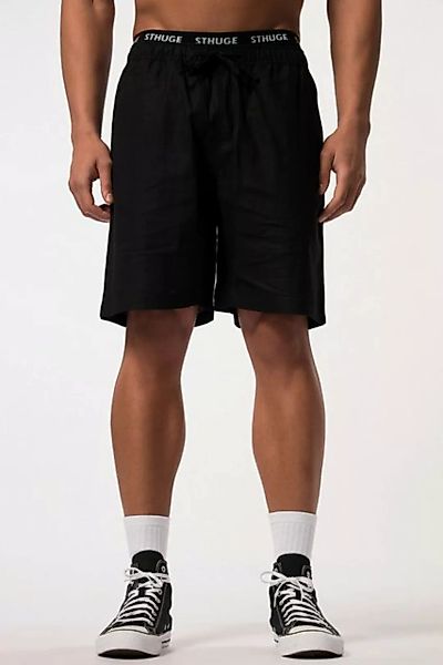 STHUGE Bermudas STHUGE Leinenmix-Bermuda Regular Fit Elastikbund günstig online kaufen