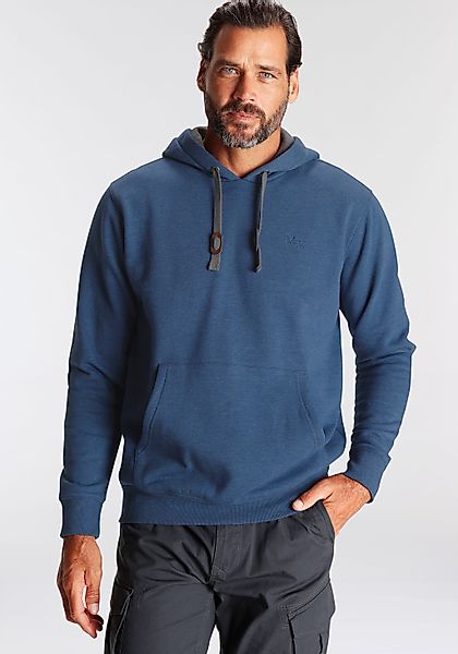 Mans World Kapuzensweatshirt, lange Ärmel, lockere Passform, unifarben, mit günstig online kaufen