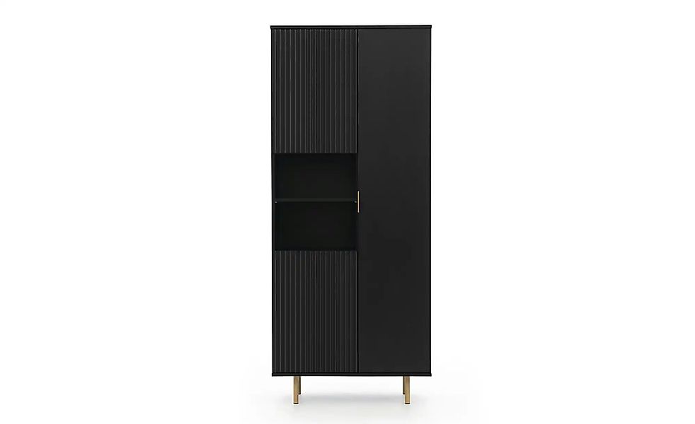 Standregal  Bianco ¦ schwarz ¦ Maße (cm): B: 80 H: 180 Regale > Bücherregal günstig online kaufen