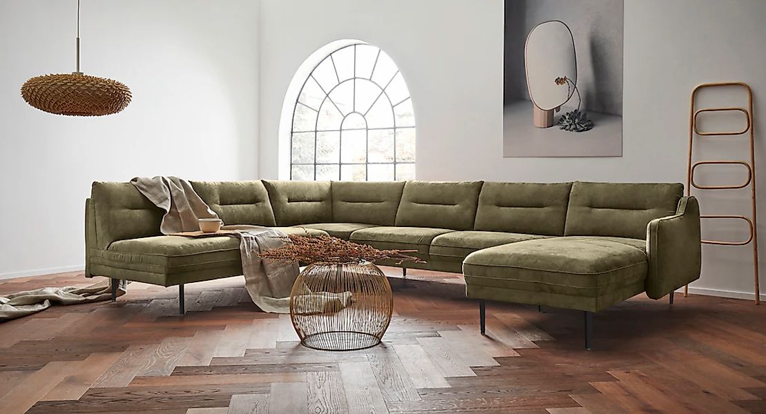 Home affaire "Nordfyn U-Form" edles Design in 3 Bezugsqualitäten, Design by günstig online kaufen