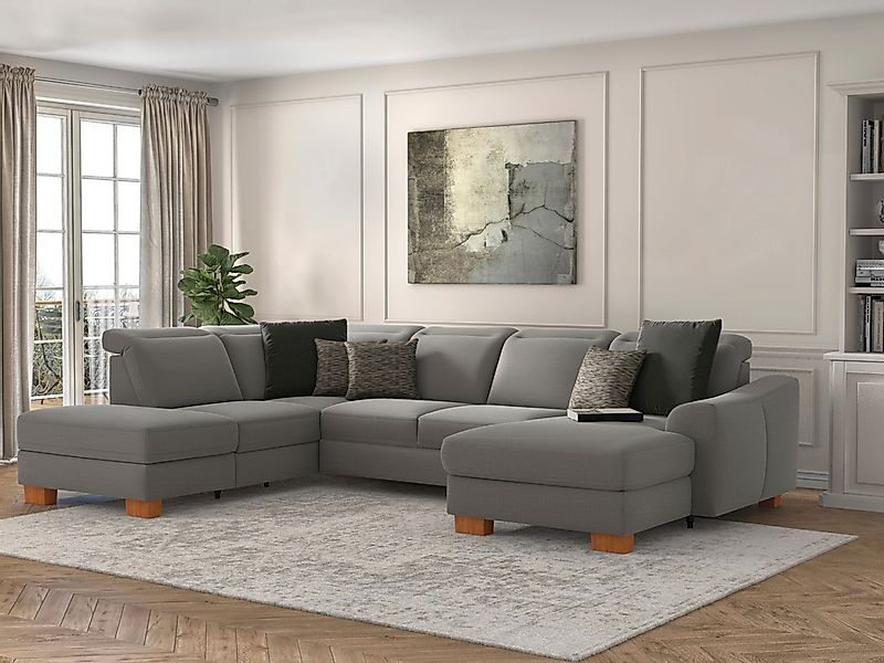 sit&more Wohnlandschaft "Dundee U-Form" mit Federkern und Massivholzfüßen, günstig online kaufen