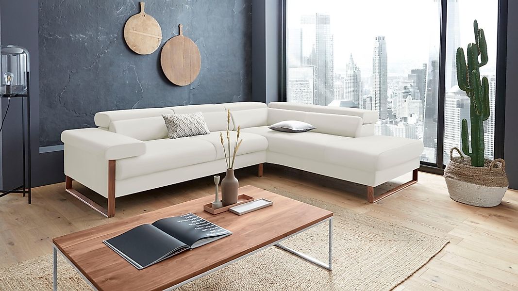 W.SCHILLIG Ecksofa »finn, Designsofa mit tollem Sitzkomfort, bequem, L-Form günstig online kaufen