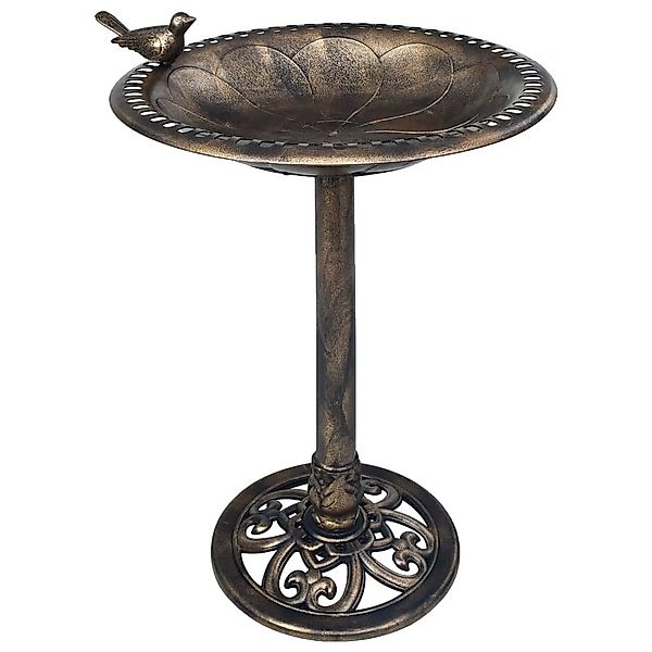 vidaXL Vogeltränke Vogelbad Bronzen Kunststoff günstig online kaufen