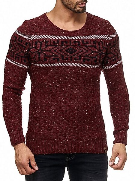 Reslad Strickpullover Herren Strickpullover Rundhals Norwegerpullover Herre günstig online kaufen