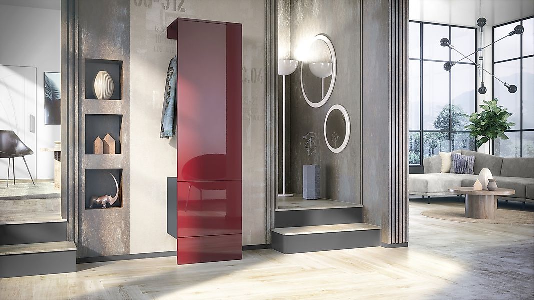 Vladon Garderoben-Set Carlton Set 5, (Wandgarderobe bestehend aus, mit inte günstig online kaufen