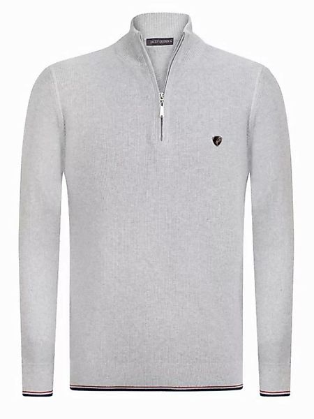 Jacey Quinn Sweatshirt Textured Half Zip Jumper günstig online kaufen