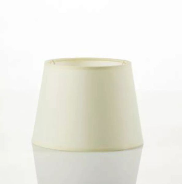 Kleiner Lampenschirm Tischleuchte Stoff Weiß E14 günstig online kaufen