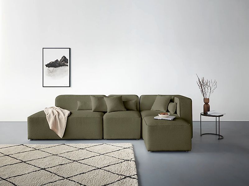Home affaire Ecksofa "Sundstrup L-Form" Modulserie, individuelle Zusammenst günstig online kaufen