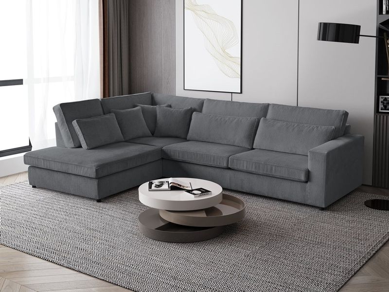 Beautysofa Ecksofa mit dekorativen Kissen PARMA, günstig online kaufen