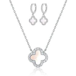 ROUGEMONT Perlenketten-Set Perlenkette mit Halskette +Ohrringe günstig online kaufen