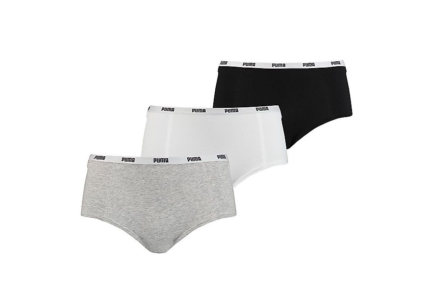PUMA Hüftpanty Puma Damen Unterwäsche Mini Short 3-er Pack (3 er-Set) günstig online kaufen
