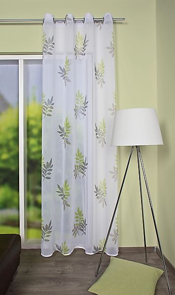 HOME WOHNIDEEN Gardine BAMBOU, Ösen (1 günstig online kaufen