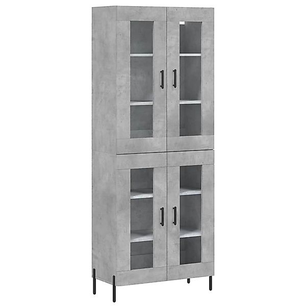 vidaXL Highboard Betongrau 69,5x34x180 cm Holzwerkstoff 3198285 günstig online kaufen