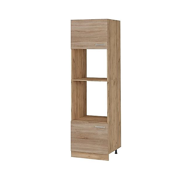 Vicco Mikrowellenumbauschrank R-Line, Sonoma/Goldkraft Eiche, 60 günstig online kaufen