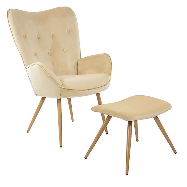 Albatros International Sessel Ohrensessel York beige günstig online kaufen