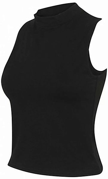SF Women Tanktop Damen High Neck Crop Vest / Soft-Stretch Single-Jersey günstig online kaufen