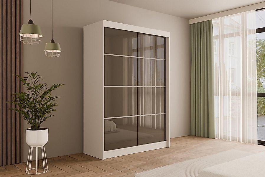 ALTDECOR Schiebetürenschrank PEKA3 (Kleiderschrank Garderobenschrank mit vi günstig online kaufen