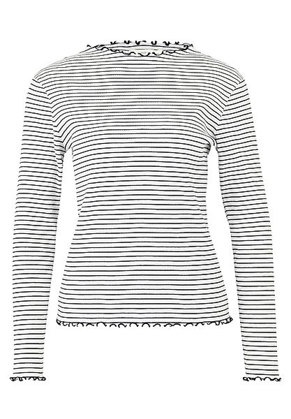 Cartoon Kurzarmshirt "Cartoon Damen Langarm-Shirt mit Kragen", (1 tlg.) günstig online kaufen