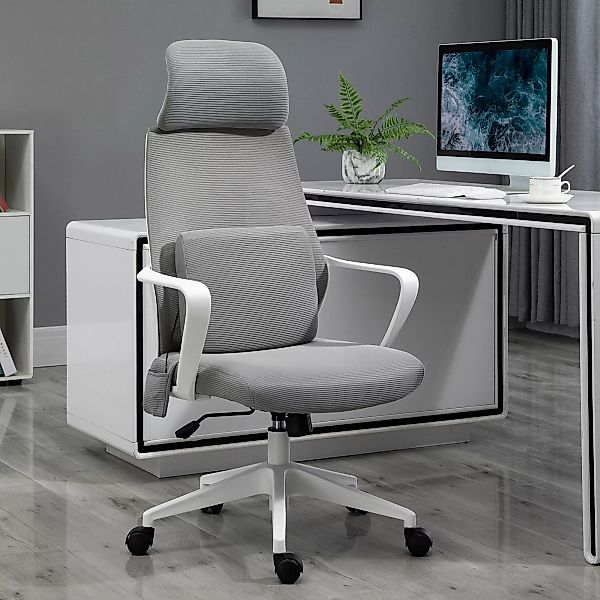 Vinsetto Massage Bürostuhl ergonomischer Schreibtischstuhl höhenverstellbar günstig online kaufen