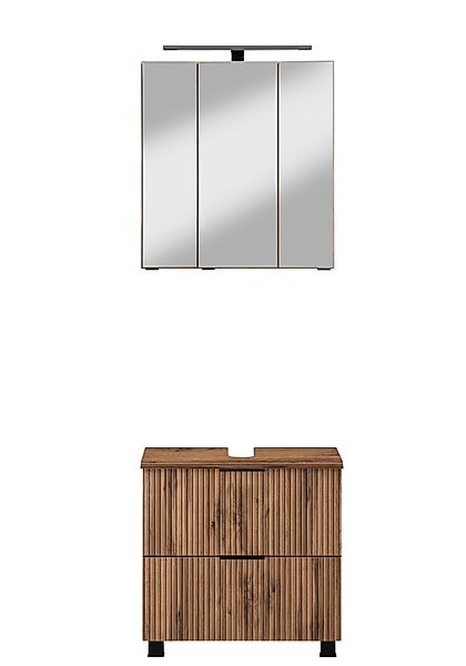 welltime Badmöbel-Set ""Trento", Badezimmer-Set, Waschbeckenunterschrank, S günstig online kaufen