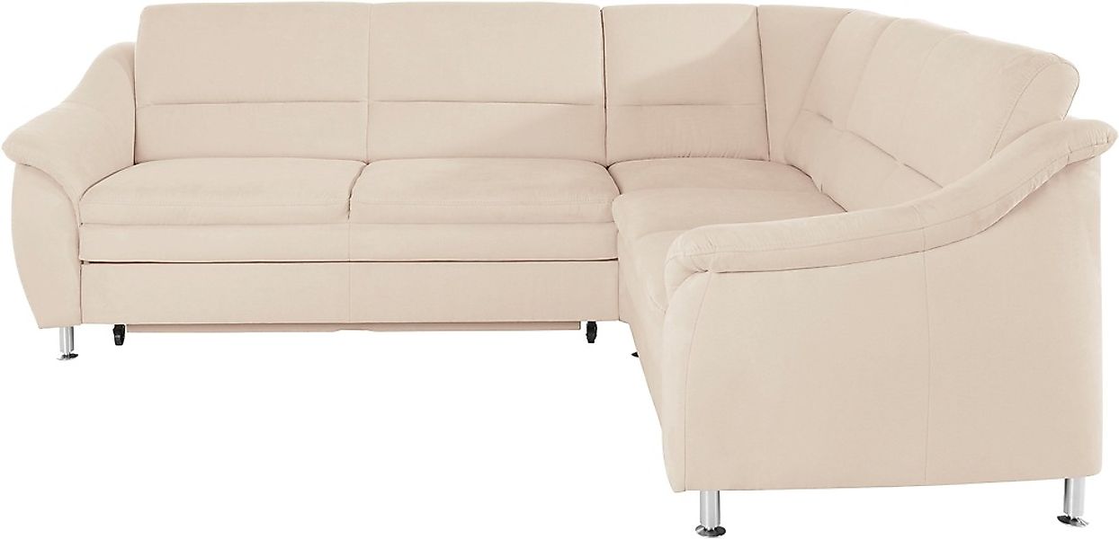 Places of Style Ecksofa »Cardoso L-Form«, Federkern, wahlweise mit Bett, Sc günstig online kaufen