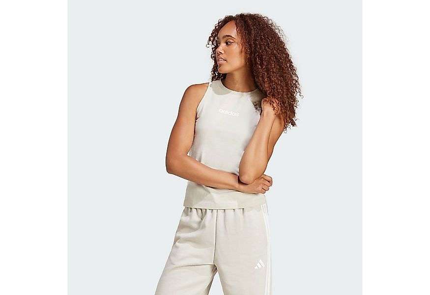 adidas Sportswear Tanktop ESSENTIALS LINEAR SLIM COTTON TANKTOP (1-tlg) günstig online kaufen