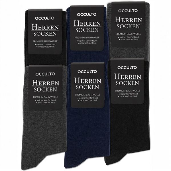 OCCULTO Businesssocken Herren Business Socken 6er günstig online kaufen