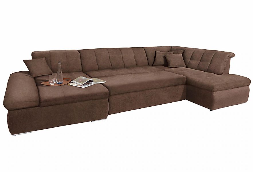 DOMO collection Wohnlandschaft "NMoric im XXL-Format, B/T/H: 353/216/80 cm, günstig online kaufen