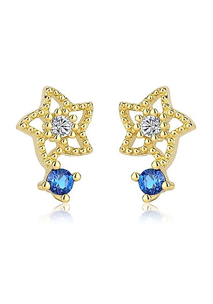 Color Design Paar Ohrstecker Stern Ohrringe SMK-21K1 (Ohrstecker Stern mit günstig online kaufen