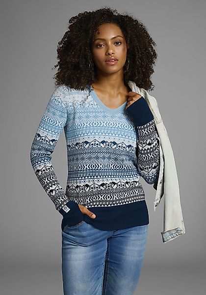 KangaROOS Jacquardpullover im Norweger-Muster mit kleinen günstig online kaufen