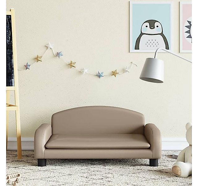 vidaXL Kindersofa, Kindersofa Cappuccino 70x45x30 cm Kunstleder günstig online kaufen